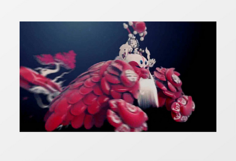 京剧戏曲脸谱创意展示视频素材