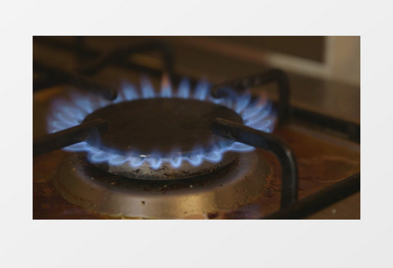 厨房炉子实拍高清视频MP4