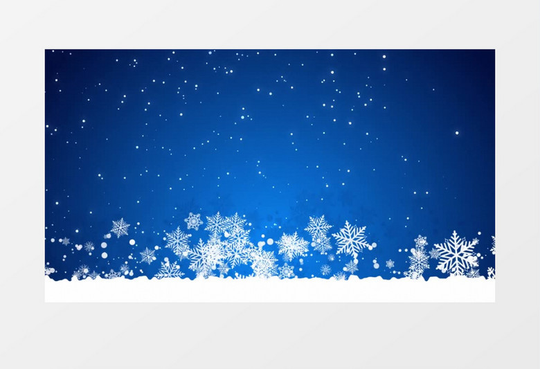 浪漫雪花4K背景视频素材