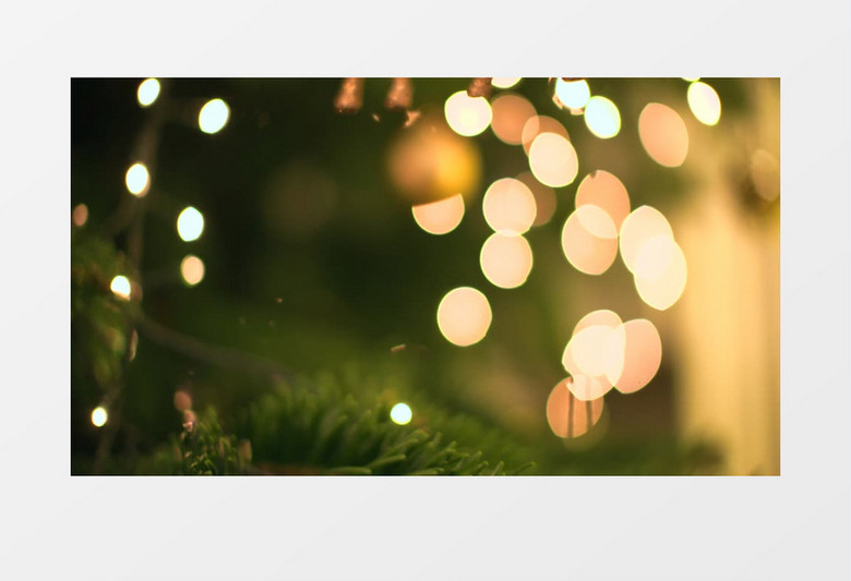 圣诞树装饰高清4k背景视频素材