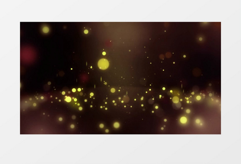 金色粒子小球落下弹起柔美朦胧背景视频素材