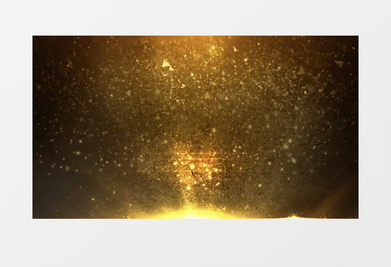 金光闪闪飘落微粒子背景视频素材