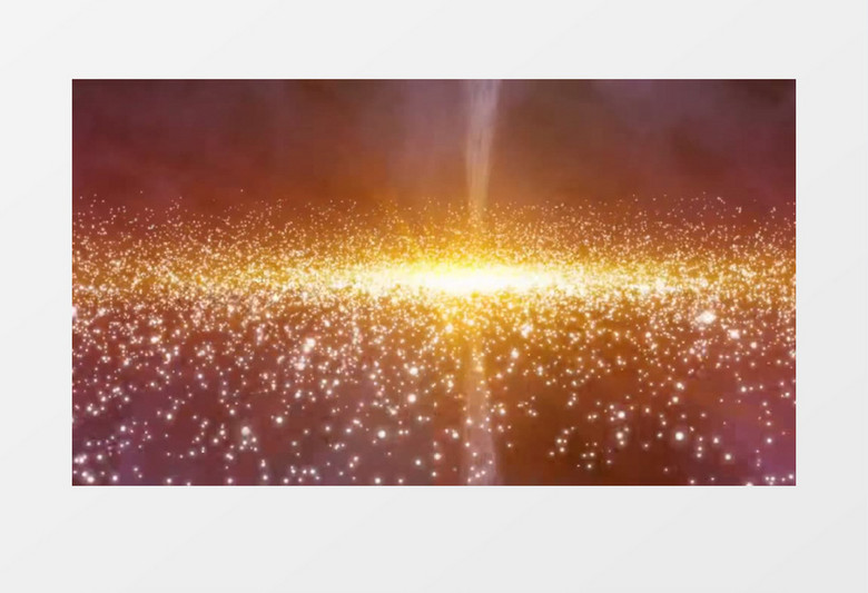金色粒子空间旋转变幻背景视频素材