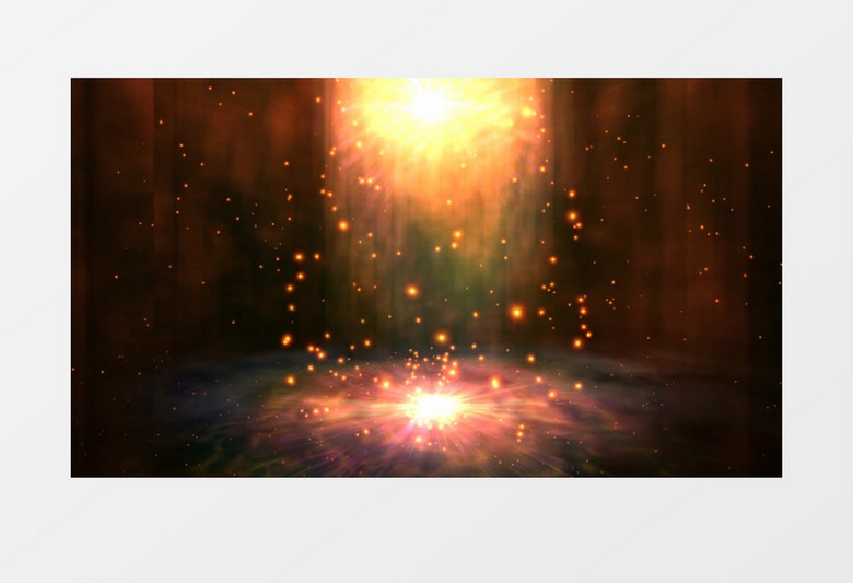 金色光晕粒子通道有音乐背景视频素材