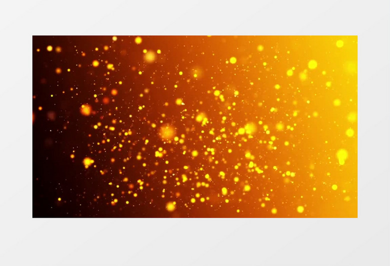 金色朦胧粒子的奇异变化背景视频素材