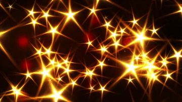 金色星星旋转星光闪耀背景视频素材