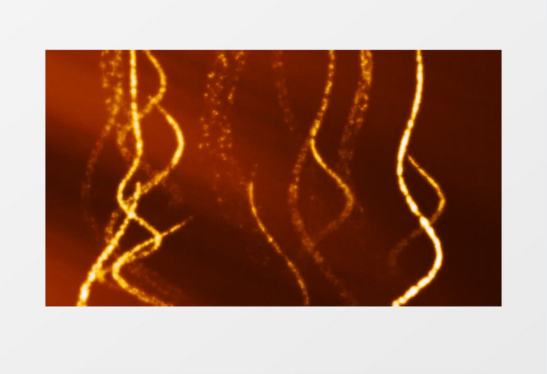 金色粒子线条扭曲向上漂浮闪耀绚丽背景视频素材