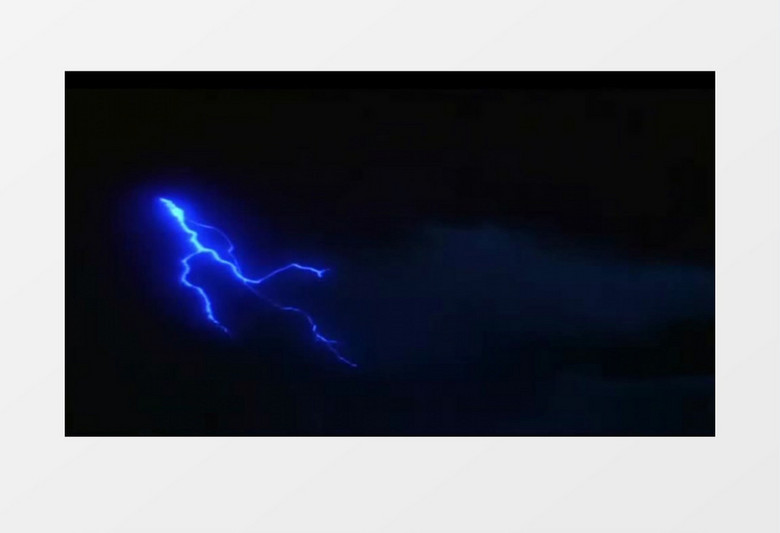 蓝色闪电背景视频