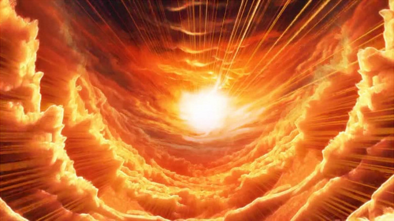 动画动态佛光背景视频素材