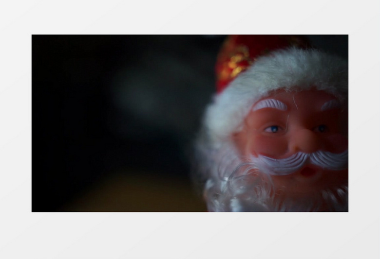 圣诞节圣诞老人玩偶实拍视频素材