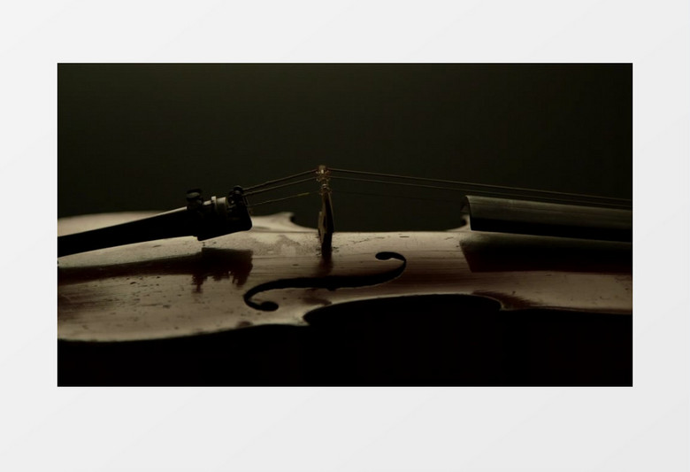 提琴轮廓散景实拍视频素材