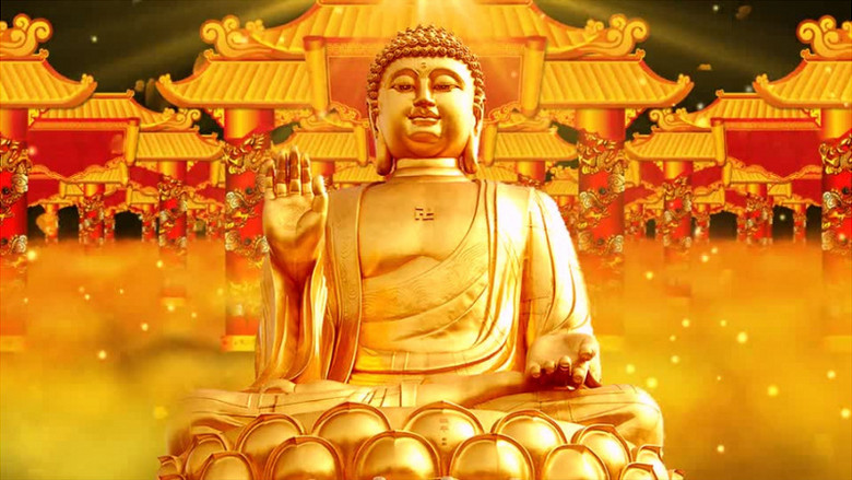 动画动态如来佛祖背景视频素材