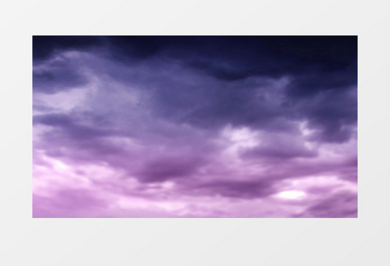 紫色的天空氤氲的云视频素材