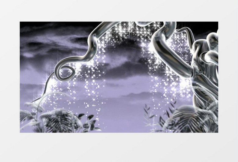 散发着流光的藤蔓视频素材