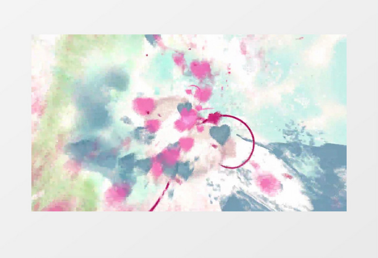 唯美浪漫的心形素材婚礼背景