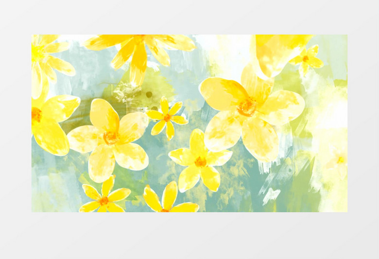 唯美浪漫的百合水粉背景视频素材