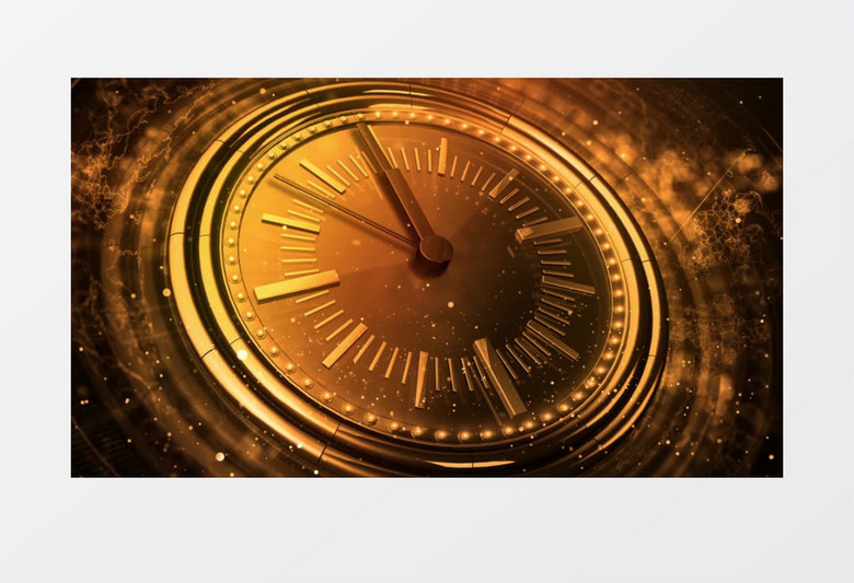 大气时钟10秒新年倒计时视频素材