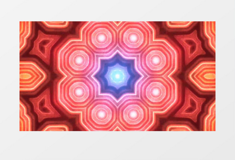 动画动态奇异万花筒背景视频素材