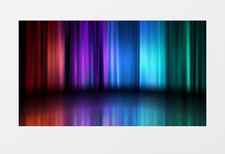 晚会婚礼演出舞台蓝紫幕布光影背景视频素材