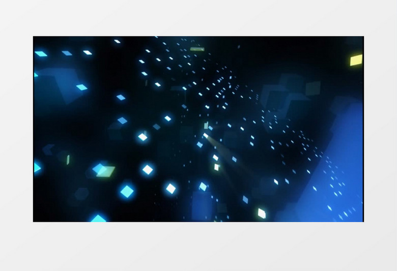 动画动态科技立方体变幻闪烁背景视频素材