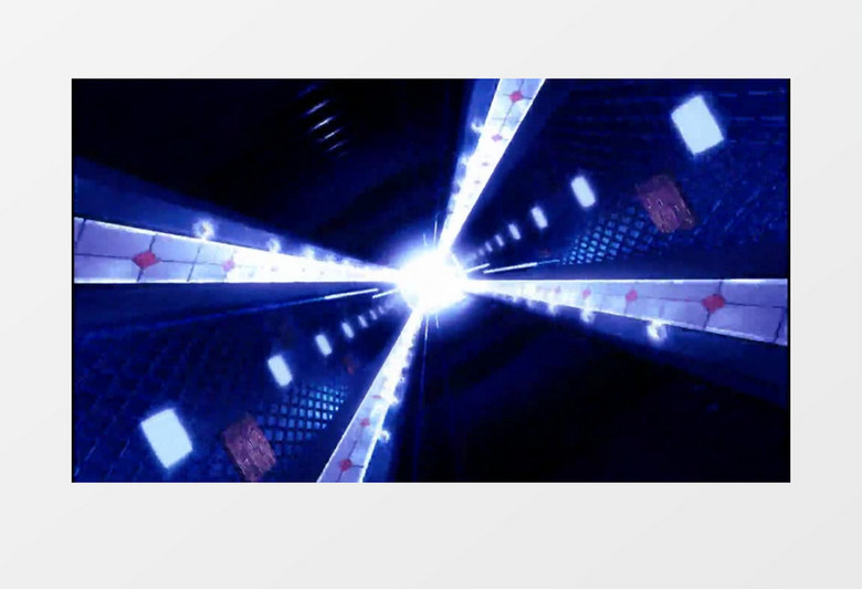 动画动态蓝色时光隧道经典背景视频素材