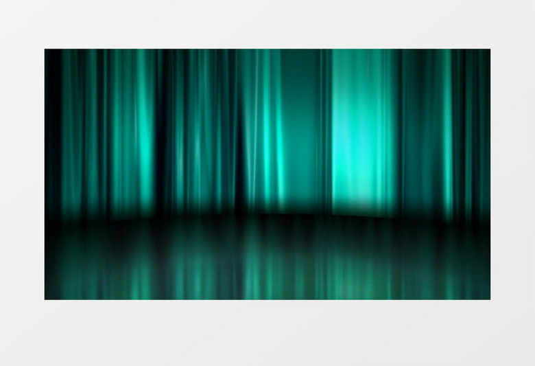 绿色光线幕布光影背景视频素材