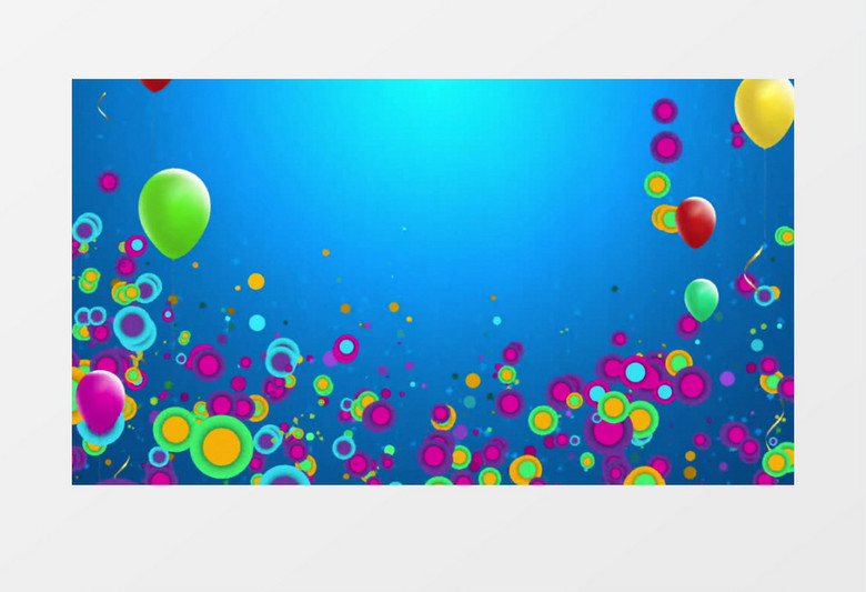 多彩炫丽海洋泡泡背景视频素材