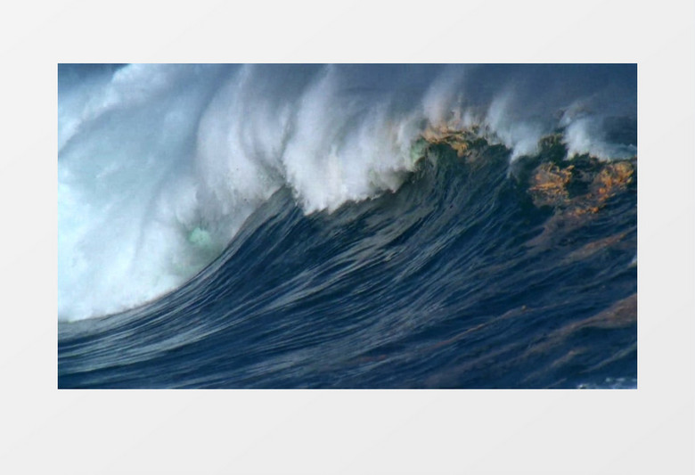近距离特写海浪浪花背景视频素材