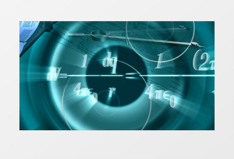 动画动态教育书籍尺子圆规背景视频素材