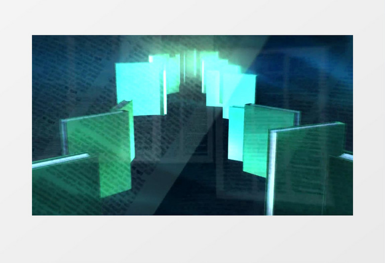 动画动态教育书籍背景视频素材