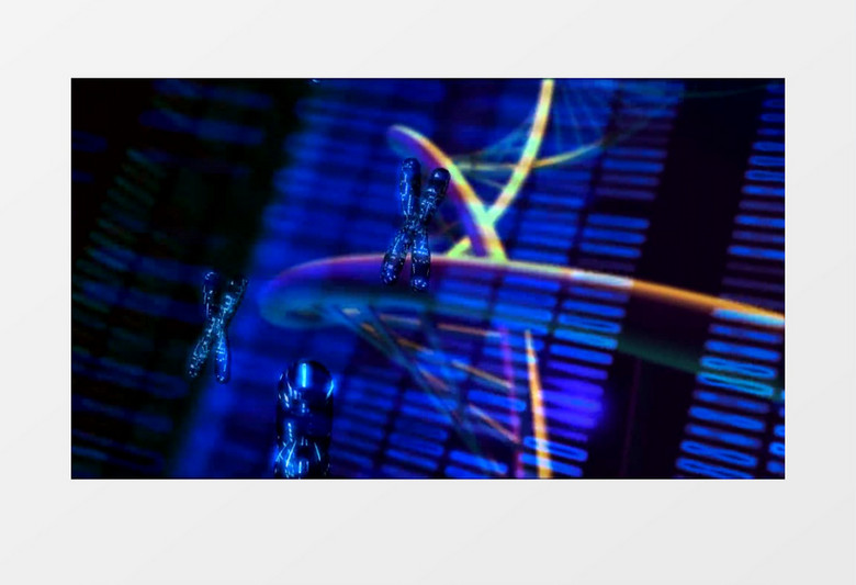 动画动态蓝色科技玄幻背景视频素材