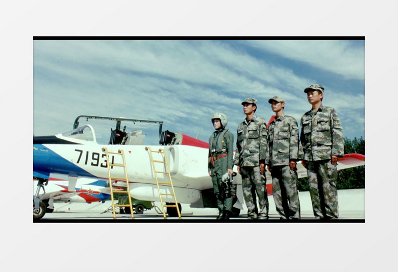 空军部队背景视频素材