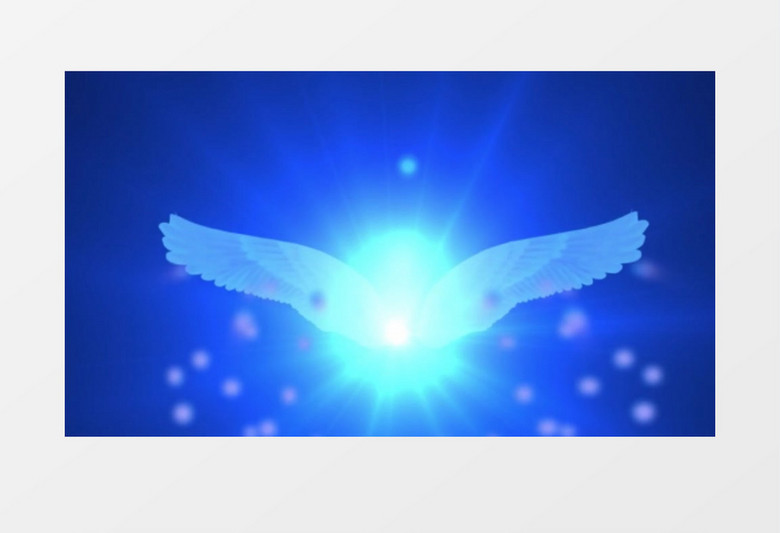 动画动态天使的翅膀背景视频素材