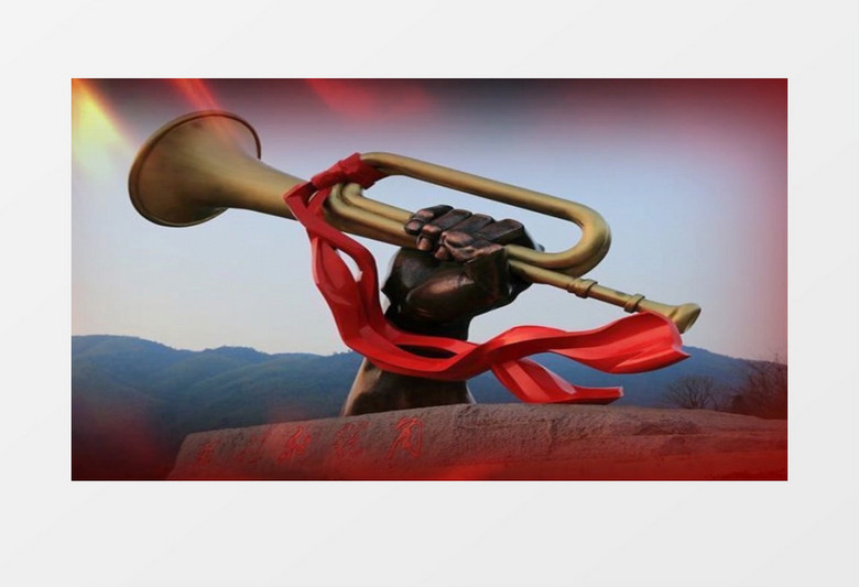 动画动态歌颂祖国中国梦背景视频素材