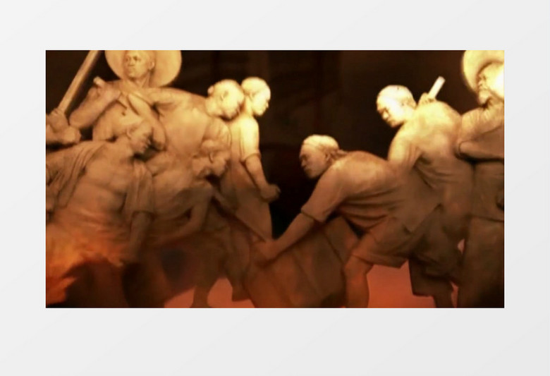 动画动态红军长征抗战背景视频素材