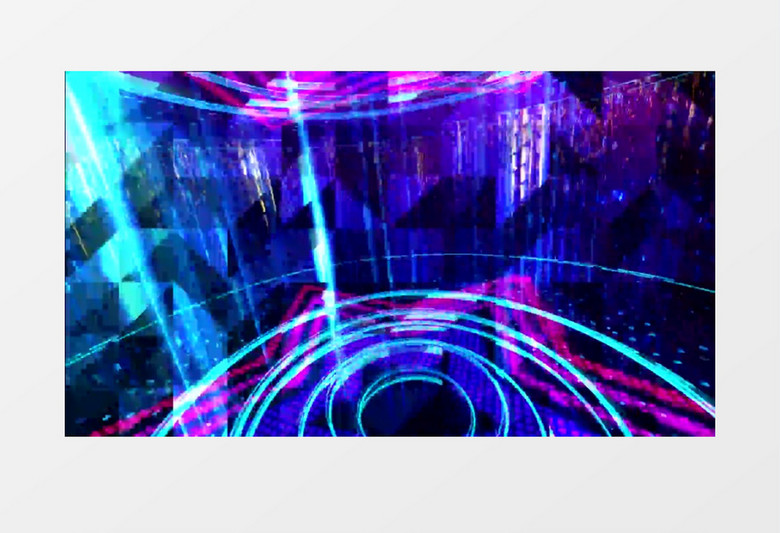 动画动态转动星光荧光雨背景视频素材