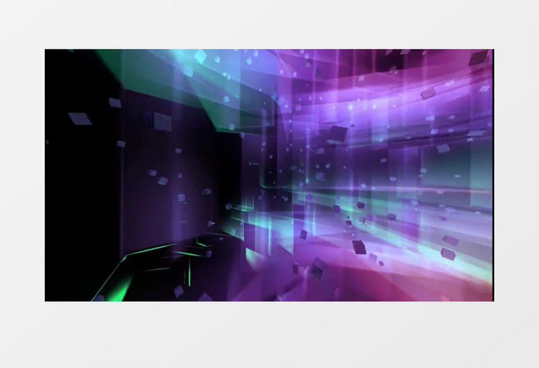 动画动态紫色立方体变幻坠落精品背景视频素材