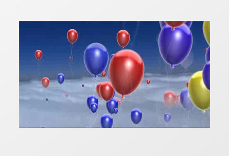 彩色气球中国梦背景视频素材