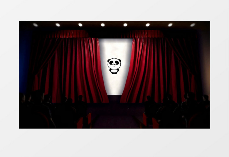 3D电影院剧场动画宣传片头AE视频模版