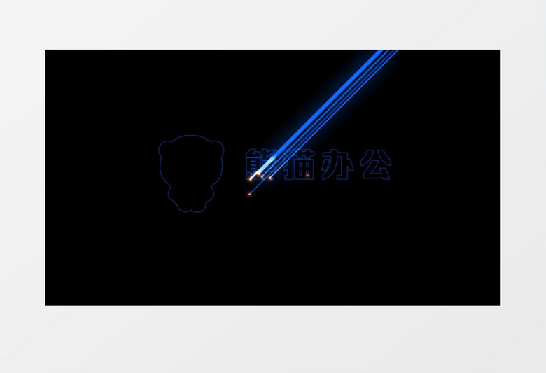 激光扫描高科技标志LOGO视频模板