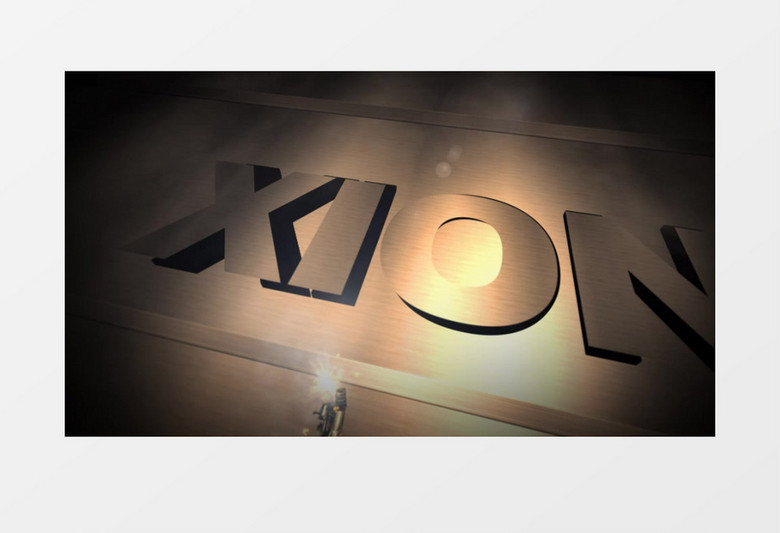 两款金属三维logo演绎AE模板