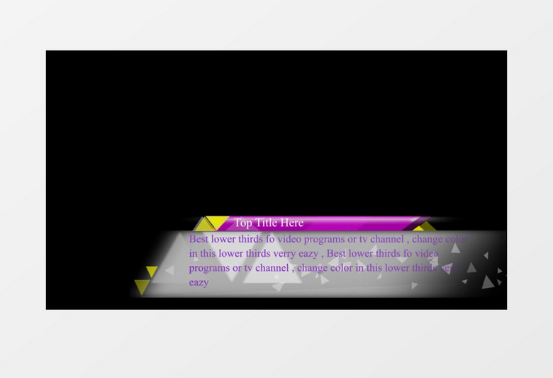 10个时尚电视台栏目包装人名字幕条AE视频模板