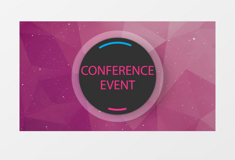 圆形旋转边框创意AE视频模板