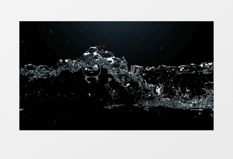 水流拖尾Logo动画AE视频模板