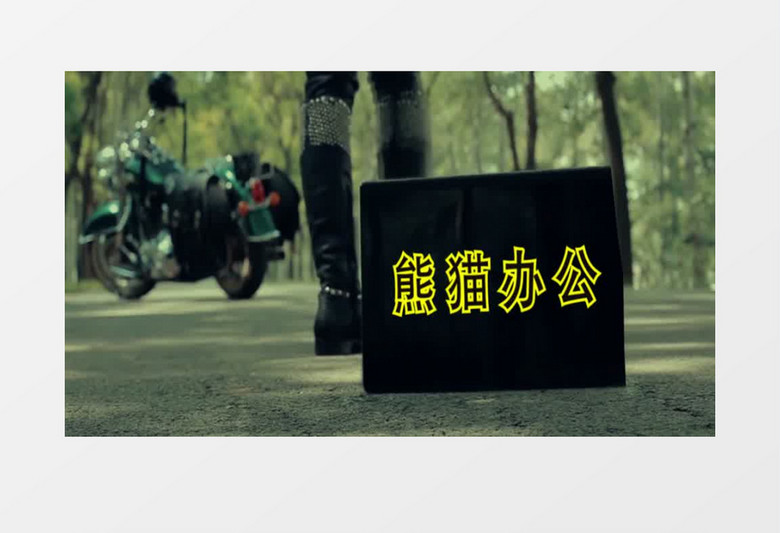 微信小视频摩托美女放牌宣传ae模板
