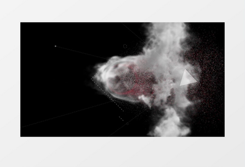 2018烟雾风沙化logo模板缥缈烟雾AE视频素材