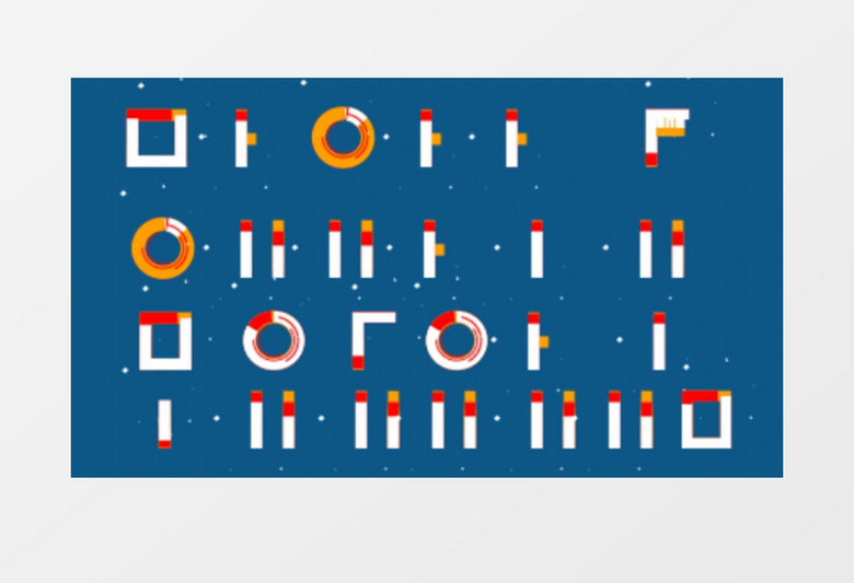 英文字母数字符号生长mg动画ae模板