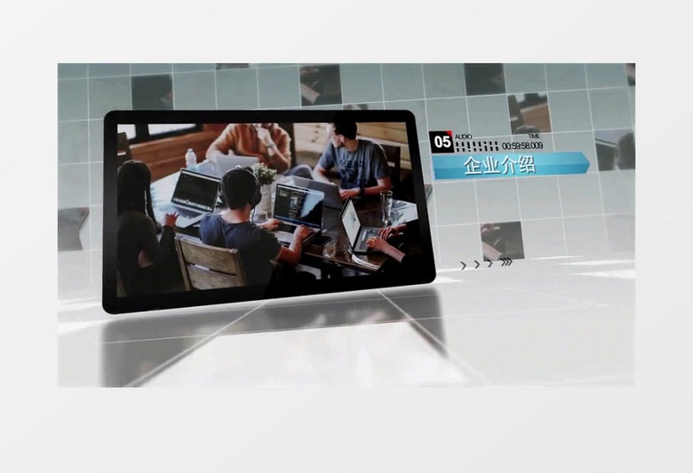 科技感企业介绍片头视频AE模版