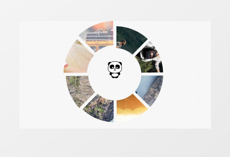 扇形聚合企业宣传展示动画AE模板