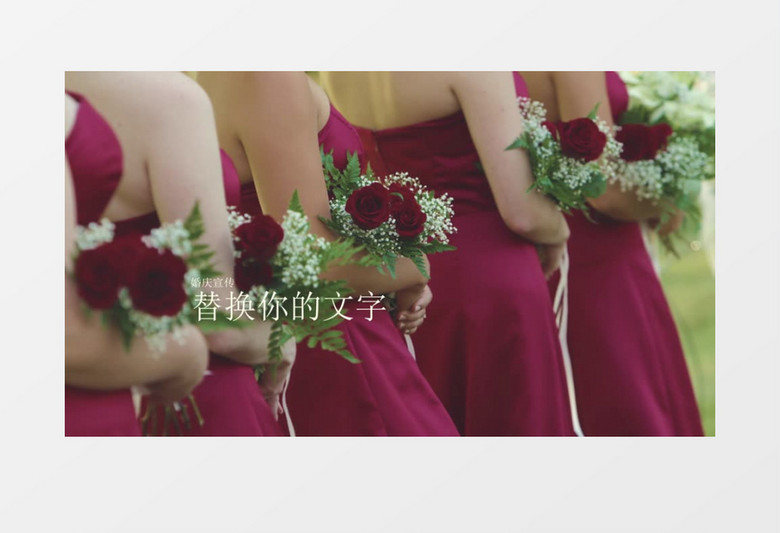 影楼婚庆婚纱写真AE视频模板